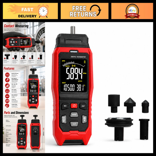 Digital tachometer rpm meter - digital,